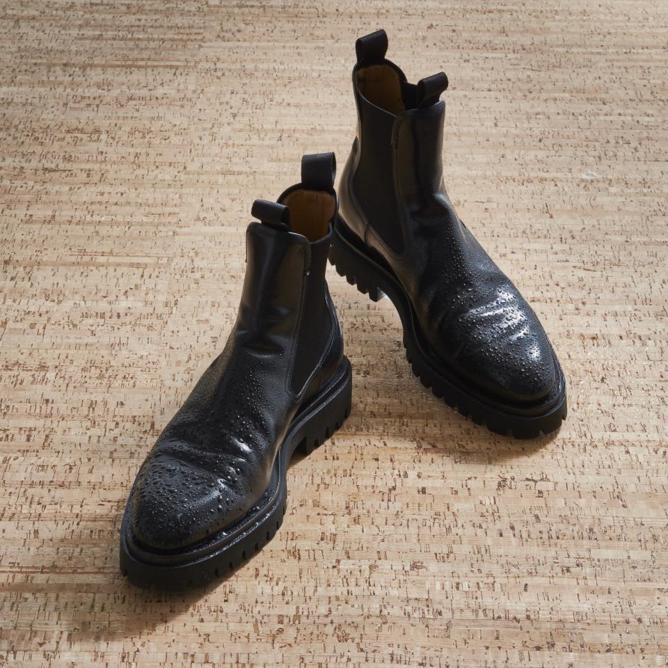 Dunhill leather Chelsea boots