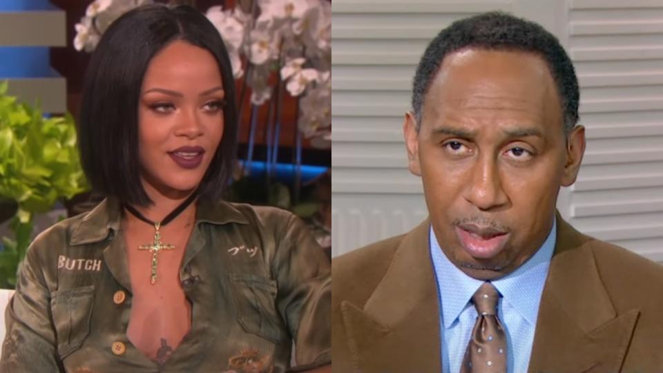  Rihanna and Stephen A. Smith 