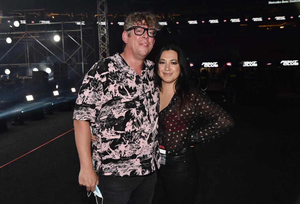Patrick Carney of The Black Keys and Michelle Branch