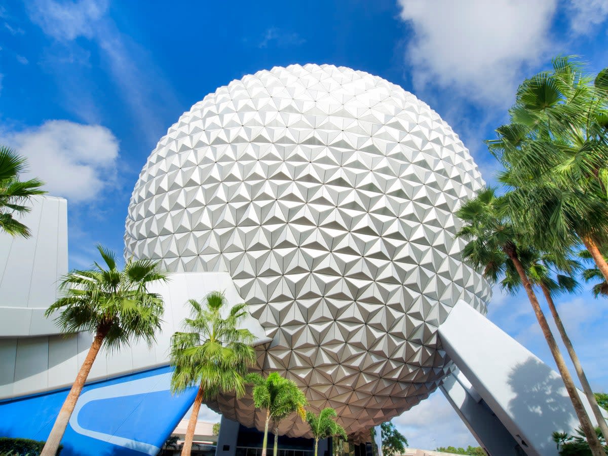 Epcot’s 18-story-tall geodesic sphere is home to a ride (Disney Parks)