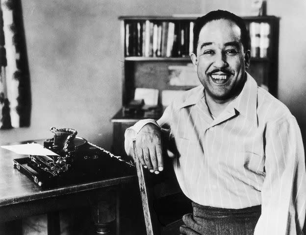 <p>Hulton Archive/Getty</p> Langston Hughes