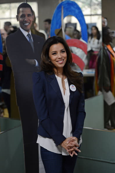 Eva Longoria sees her candidate win