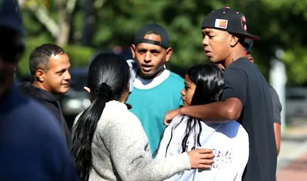 Migrants from Venezuela after they were lured onto a plane and flown to Martha's Vineyard. (Photo: Boston Globe via Getty Images)