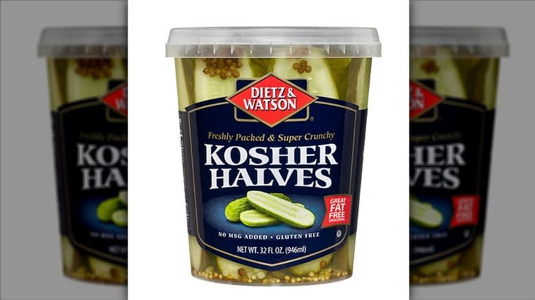 Dietz Watson Kosher pickle halves