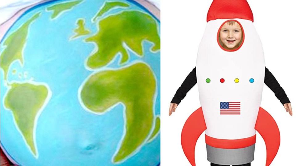 This family costume idea for expectant moms is out of this world!