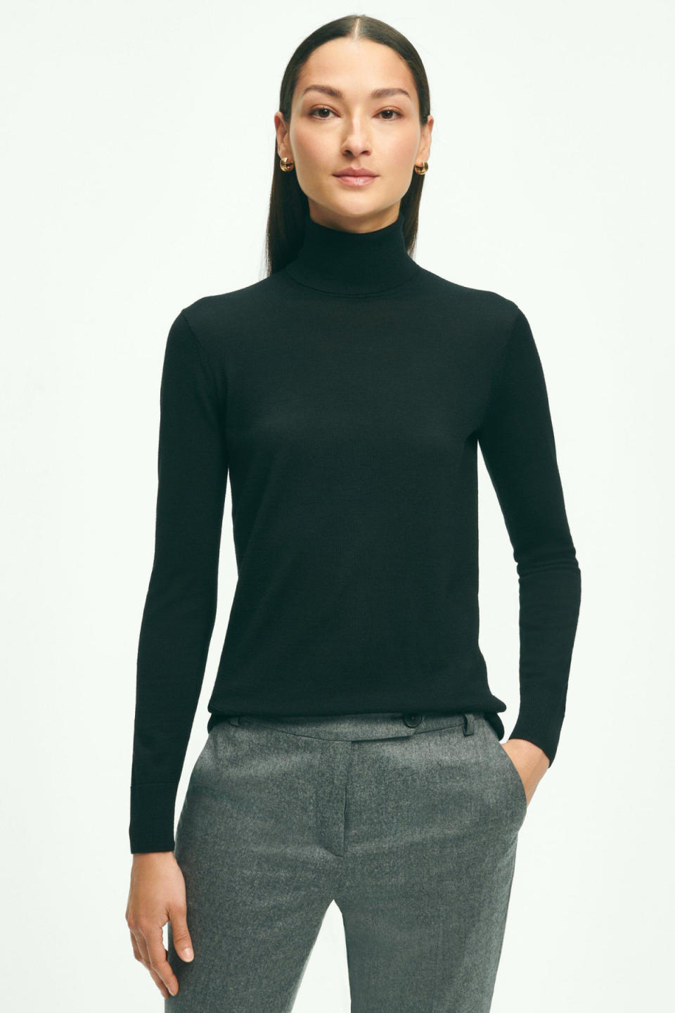 Brooks Brothers Merino Wool Turtleneck