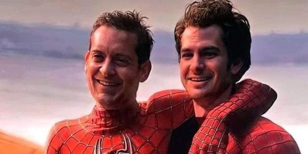 Se viraliza fotografía de Tobey Maguire y Andrew Garfield yendo juntos al cine