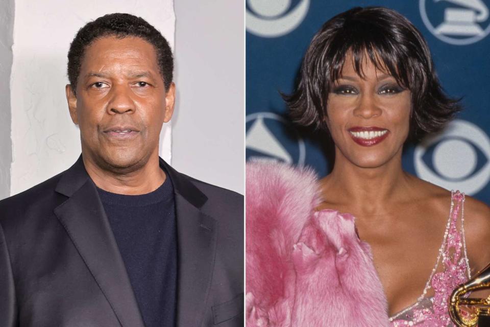 <p>Kevin Winter/Getty; Vinnie Zuffante/Getty</p> Denzel Washington and Whitney Houston