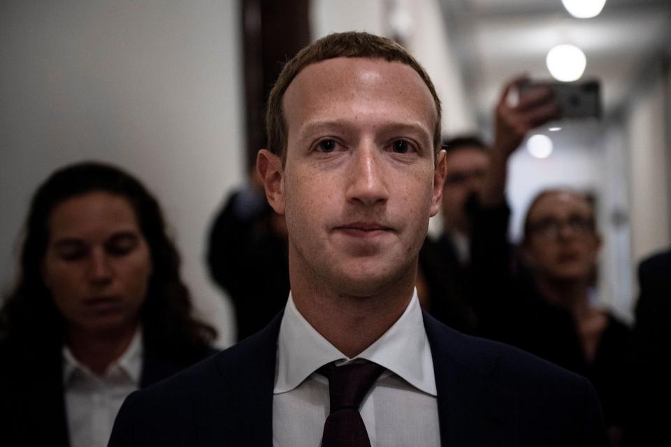 Facebook CEO Mark Zuckerberg walks to meetings for technology regulations and social media issues on Sept. 19, 2019, in Capitol Hill, Washington, D.C. (Photo: BRENDAN SMIALOWSKI via Getty Images)