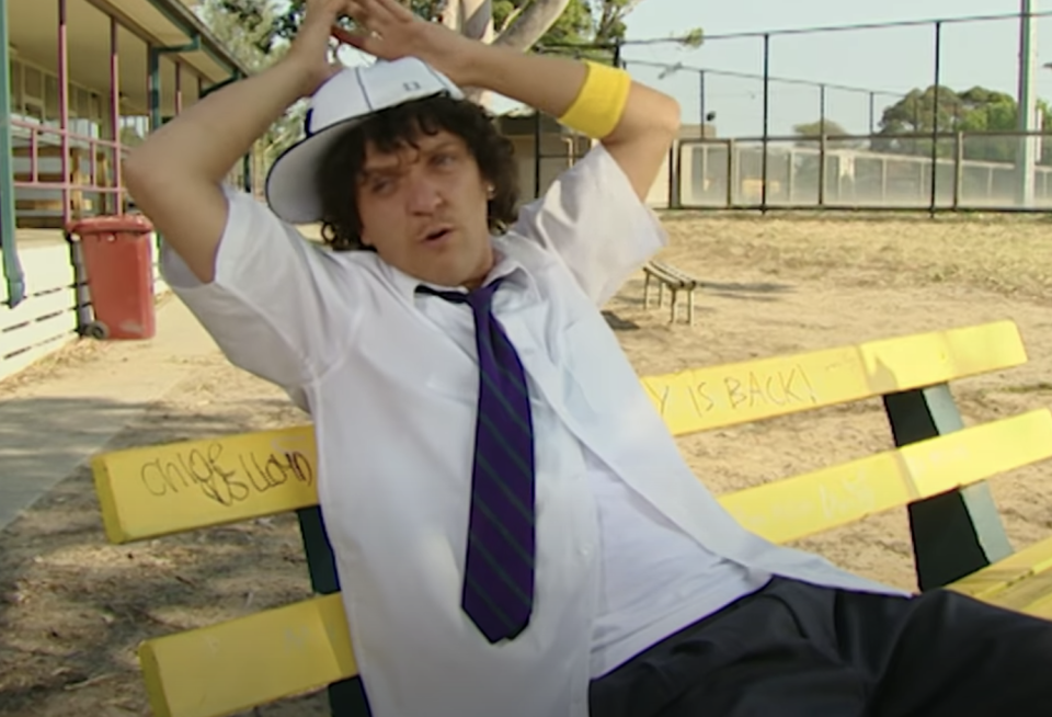 Summer Heights High and Jonah From Tonga have been pulled from Netflix. Chris Lilley portrays Jonah Takalua in both. Source: YouTube/Chris Lilley