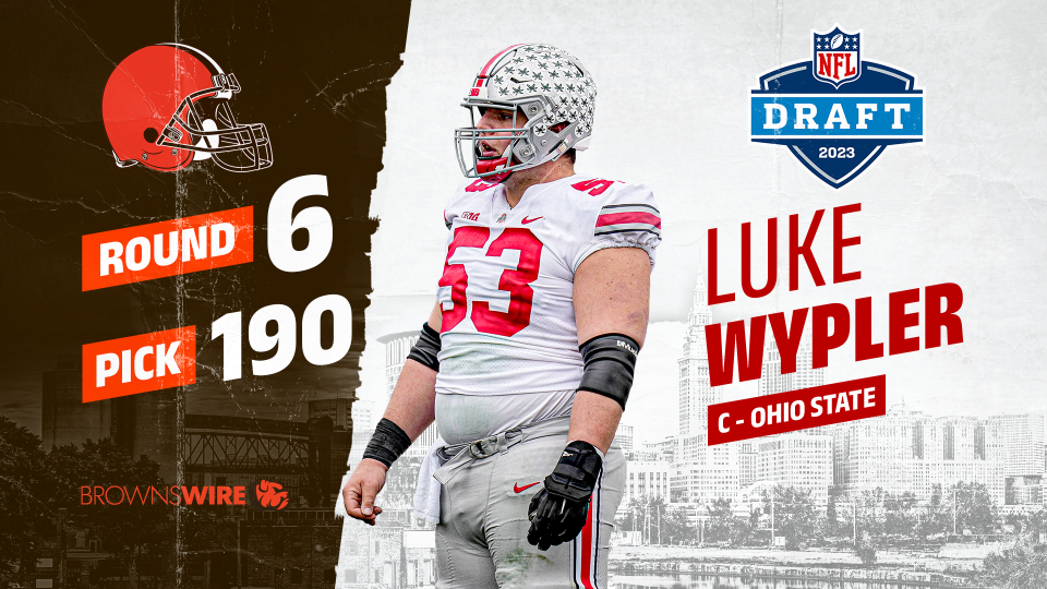 Ohio State center Luke Wypler selected by the Cleveland Browns in the
