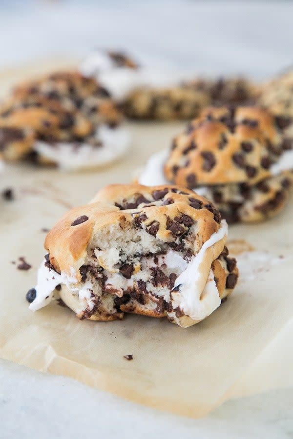 Chocolate Chip Biscuit S'mores