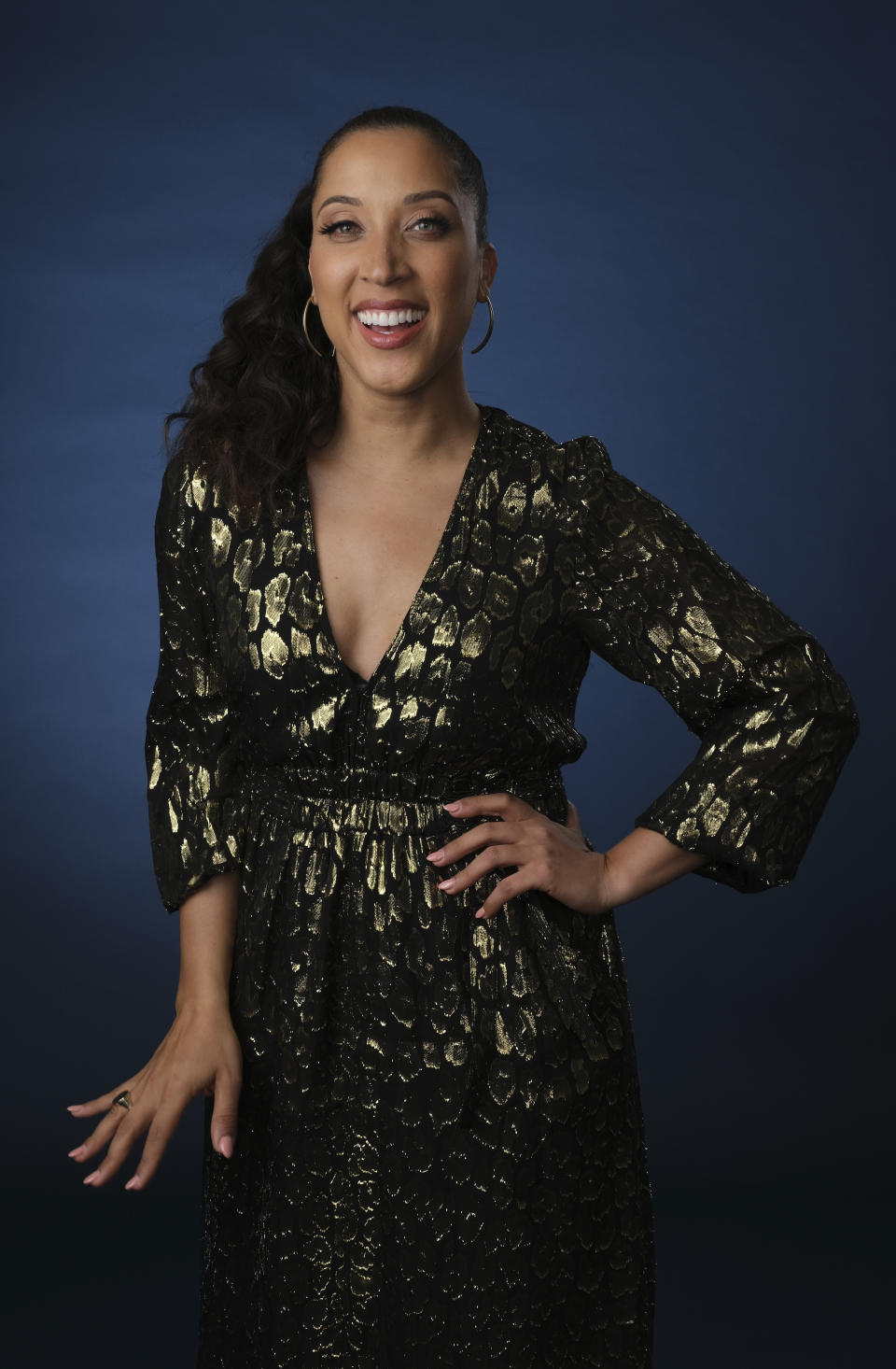 FILE - In this Wednesday, July 24, 2019, file photo, Robin Thede, the creator, star and executive producer of the HBO comedy series "A Black Lady Sketch Show," poses for a portrait during the 2019 Television Critics Association Summer Press Tour at the Beverly Hilton, in Beverly Hills, Calif. The six-episode series offers sketches written and performed by an all-black female cast. (Photo by Chris Pizzello/Invision/AP, File)