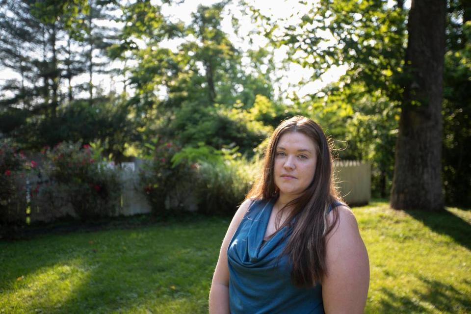 Jessica Blackburn at her home in Floyd County, Ky., Tuesday, June 13, 2023. Blackburn traveled to Mexico in her 20s to take a psychedelic drug called Ibogaine to help end her addiction to oxycontin. Now, the state is proposing to invest money in doing clinical trials with Ibogaine to get it approved by the FDA. Silas Walker/swalker@herald-leader.com