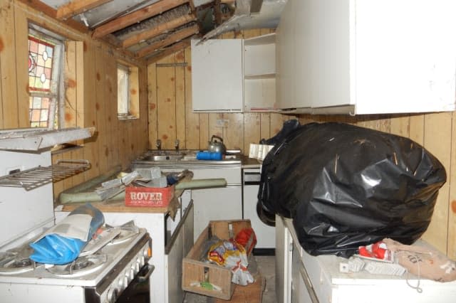 Messy kitchen in Cockermouth