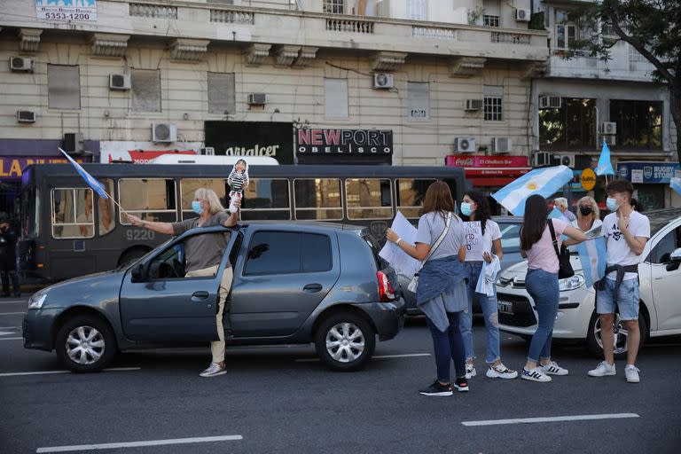 Protesta #17A en el Obelisco