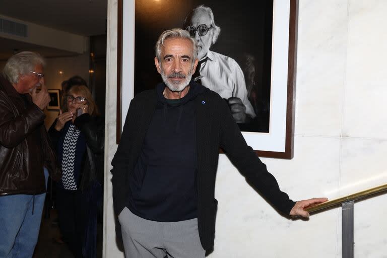 Imanol Arias en el Teatro San Martín, donde hace pocos días se realizó un homenaje por los 40 años del film Camila