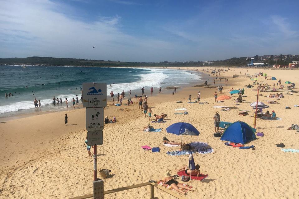 <span class="caption">Maroubra had a 24% chance of bluebottles after a summer north-easterly.</span> <span class="attribution"><span class="source">Sam Mooy/AAP</span></span>