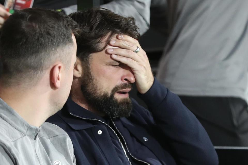 Russell Martin in the dugout ahead of the Premier League match <i>(Image: Richard Crease)</i>