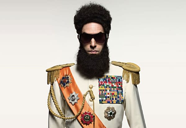 General Aladeen - "The Dictator": Sacha Baron Cohen's latest politically incorrect creation, Wadiyan dictator General Aladeen, could be accused of many crimes against humanity. However, Aladeen's greatest crime - and, in turn, Cohen's - might be that his horribly off-colour jokes might not be funny. Many reviewers have criticized director Larry Charles' film as simply being too mean spirited and unfunny to work as effective satire. Then again, who doesn't want to see Cohen running amok as the ultimate "fish out of water" in New York city?