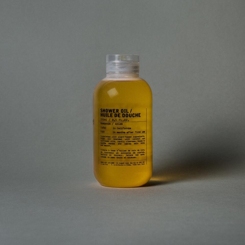 Mandarin shower oil, £29, lelabofragrances.com (Le Labo)