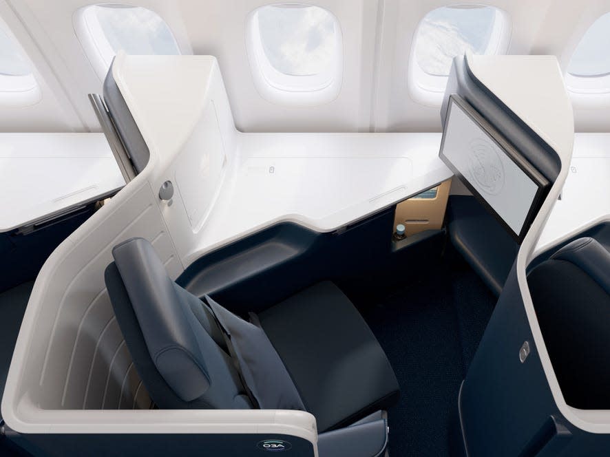 Air France new business class cabin.