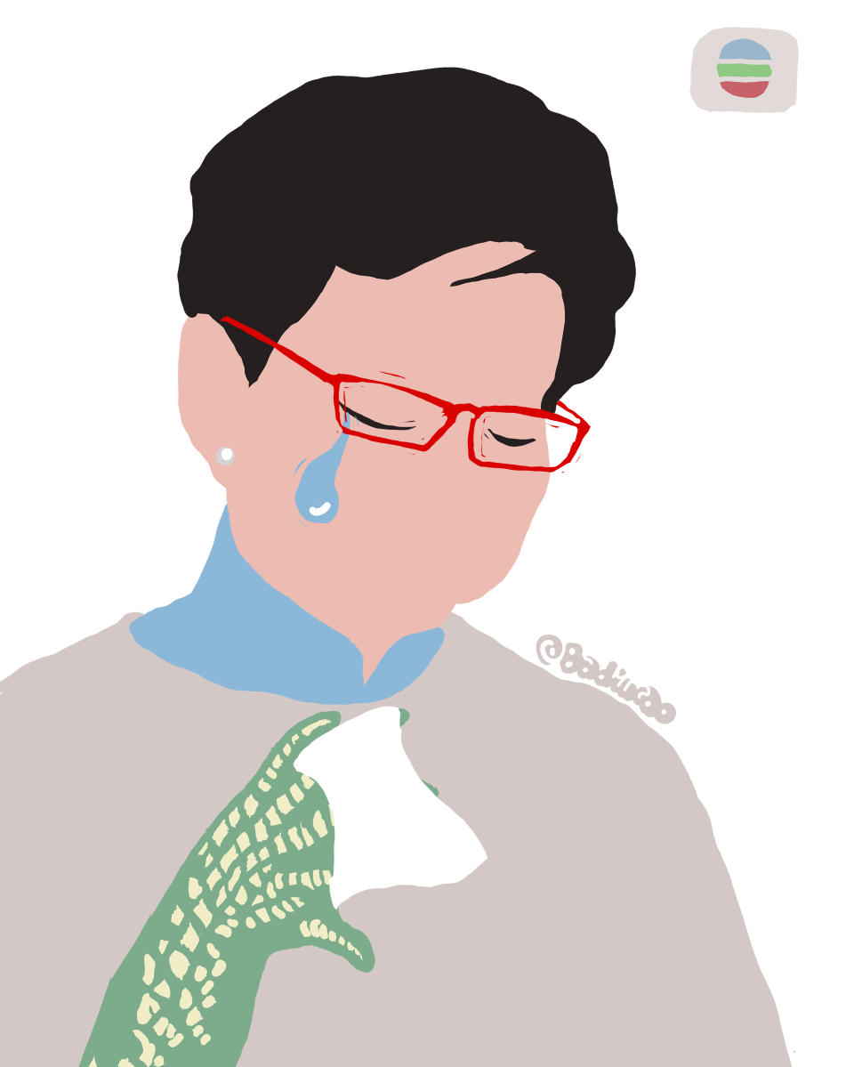 A Badicao cartoon depicting Carrie Lam, Hong Kong's Chief Executive | Badiucao