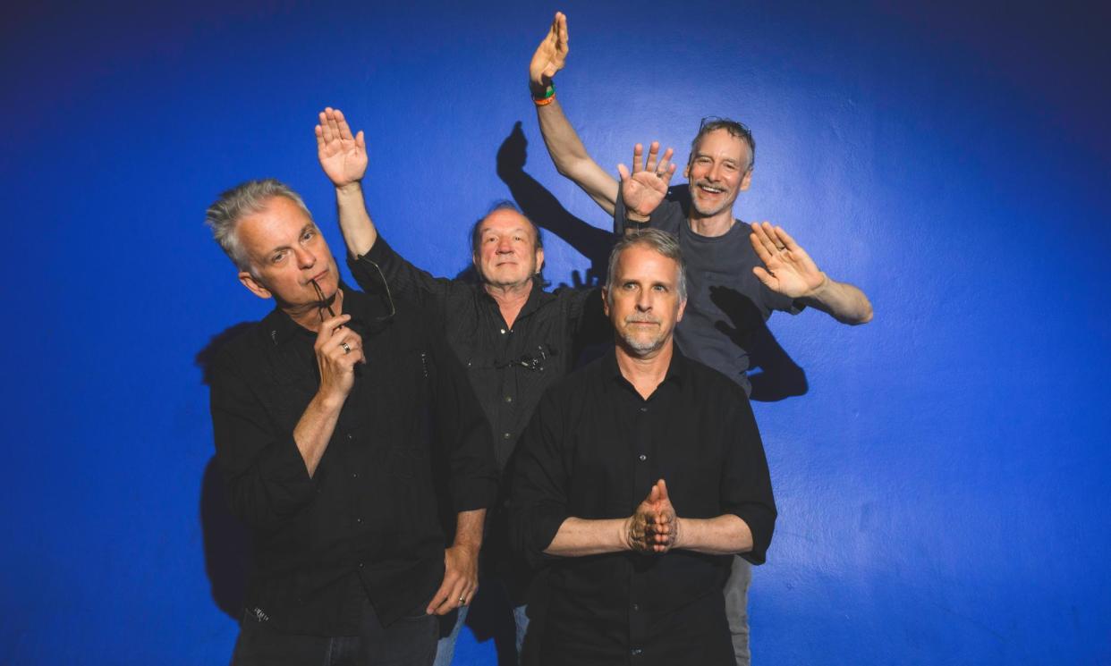 <span>‘We want mindless mayhem along with an element of sophistication’ … The Jesus Lizard. L-R: Duane Denison, David Yow, David Wm Sims and Mac McNeilly.</span><span>Photograph: Doug Coombe</span>