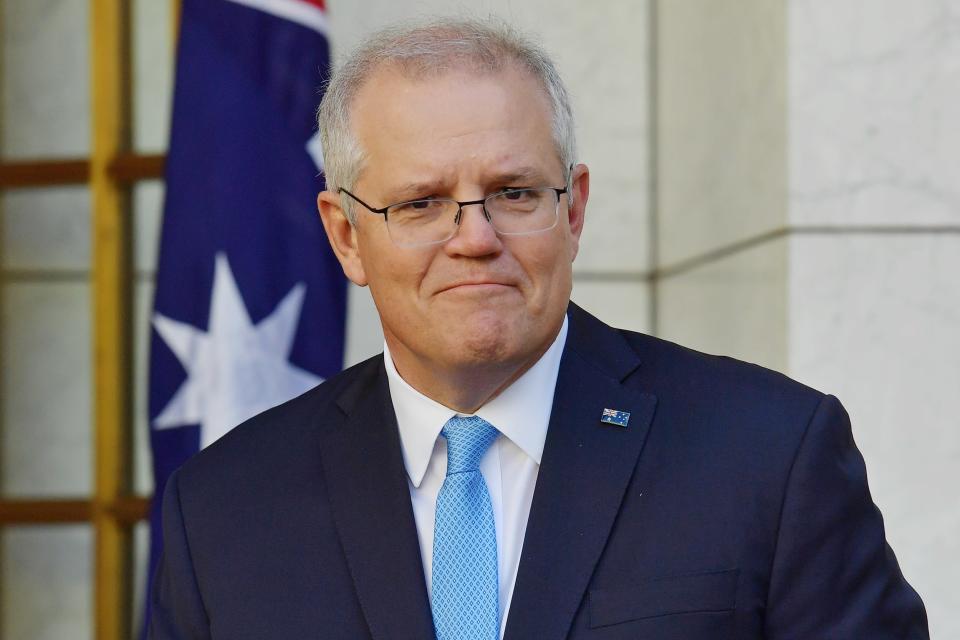 Prime Minister Scott Morrison And Minister for Health Greg Hunt Joint Press Conference As Coronavirus Vaccine Trials Of Candidate Developed By UQ And CSL To Be Abandoned (Sam Mooy / Getty Images)