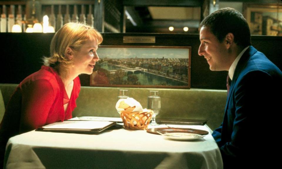 Emily Watson and Adam Sandler in Punch-Drunk Love.