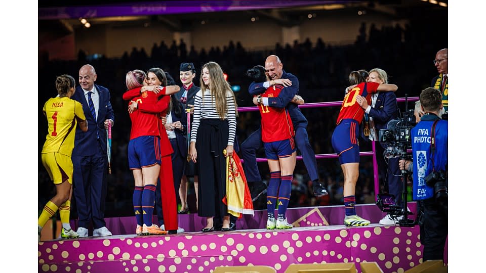 Foto 4 distribuida por la RFEF en defensa de su presidente Luis Rubiales sobre sus declaraciones que han sido desmentidas por Jennifer Hermoso.