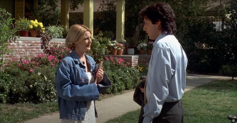 PHOTO: Drew Barrymore and Adam Sandler appear in a scene from the movie, 'The Wedding Singer.' (Courtesy of Warner Bros. Entertainment)