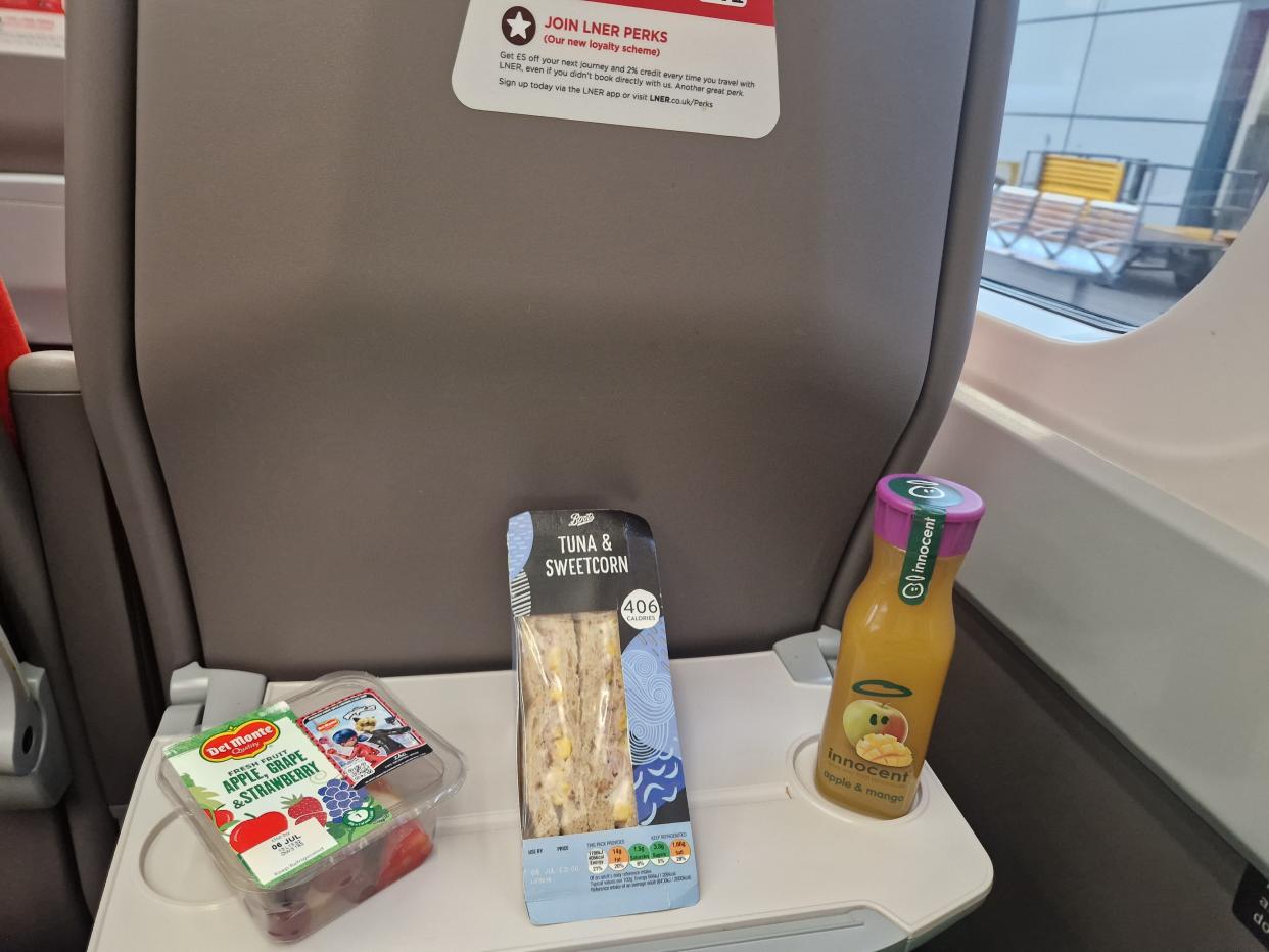 UK meal deal on train