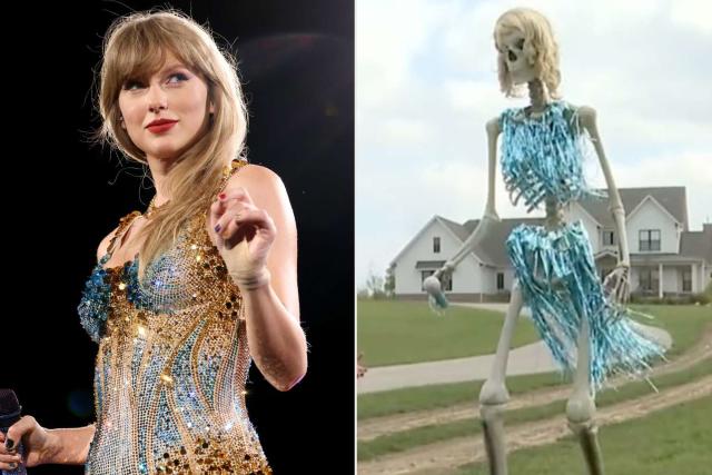 Taylor Swift Skeletons! Swiftie Creates Eras Tour-Inspired Halloween Display