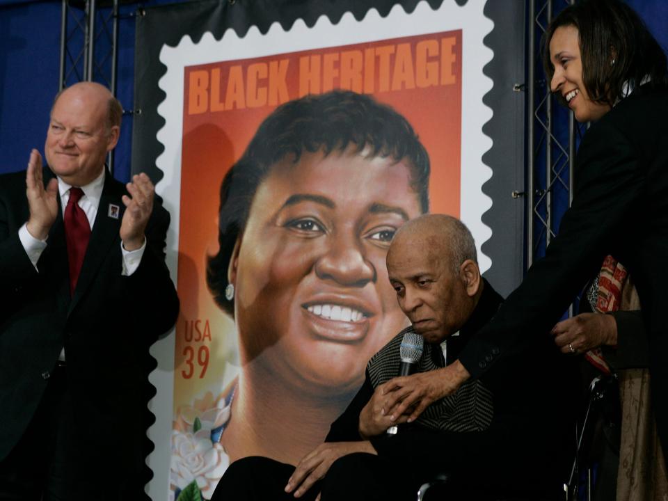 Hattie McDaniel honored on a US Postal stamp