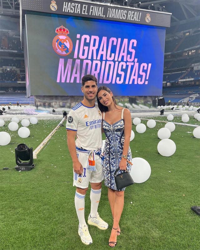 Marco Asensio y Sandra Garal