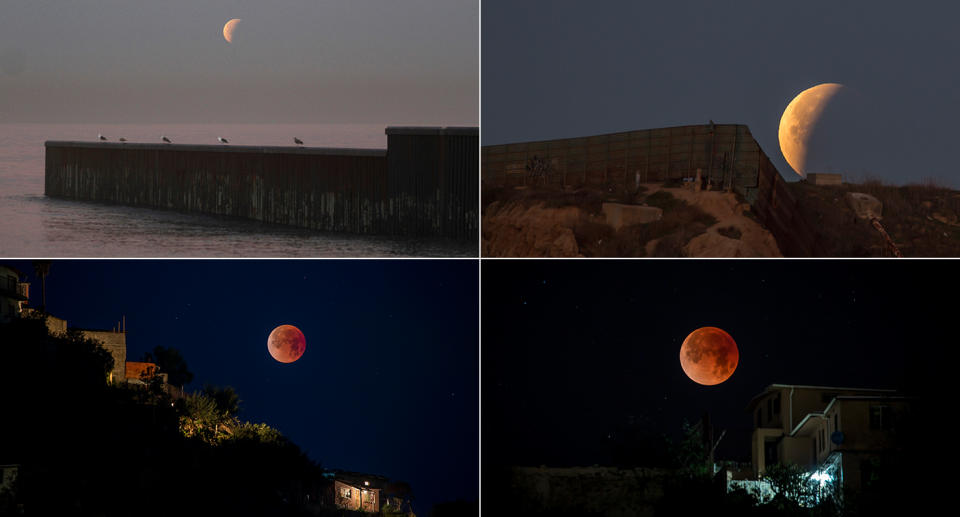 FOTOS: Así se vio la superluna "azul de sangre" en Tijuana