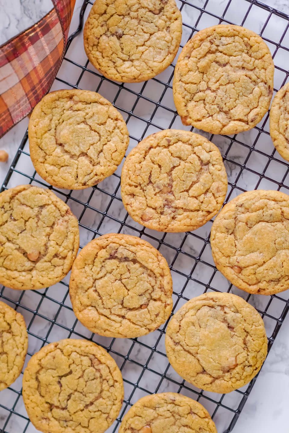 Toffee Crunch Pumpkin Cookies