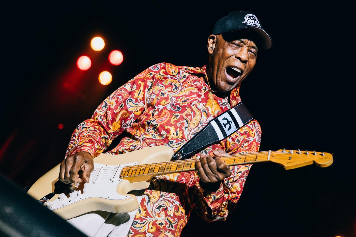 Bluesman Buddy Guy's Nov. 15 appearance at the Palace Theatre has been rescheduled to April 2. Tickets purchased for the original date will be valid at the rescheduled concert.