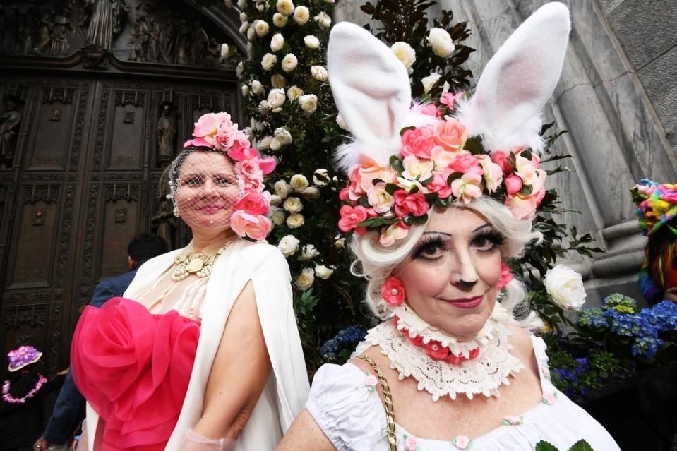 Revelers wear everything from elegant gowns to bunny ears to get in the spirit. Matthew McDermott