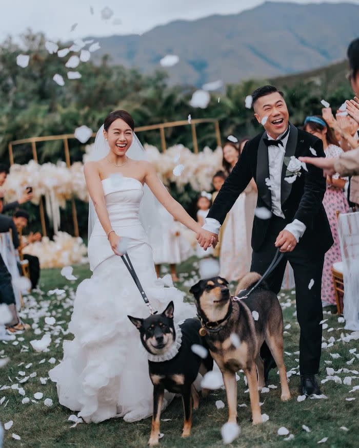  Jacqueline Wong tied the knot last weekend
