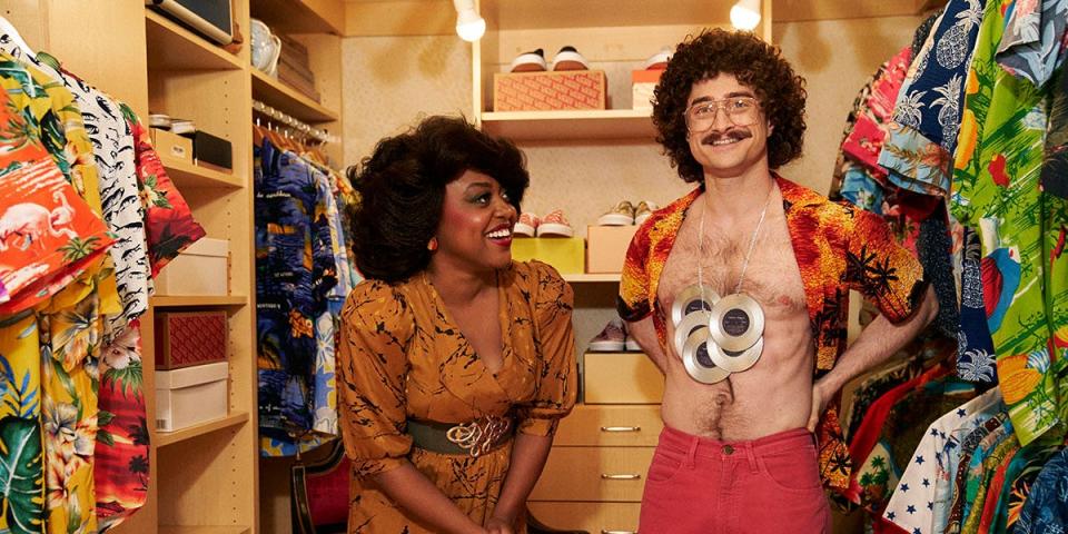 Daniel Radcliffe plays "Weird Al" Yankovic and Quinta Brunson is Oprah Winfrey in "Weird," coming free to ad-supported Roku Channel Nov. 4.