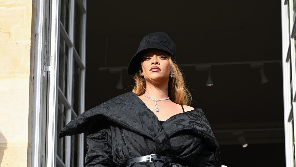 Rihanna Stuns in Vintage Vivienne Westwood Coat in Paris