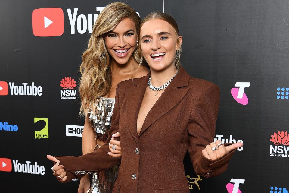 Chrishell Stause and G Flip at the ARIA Awards