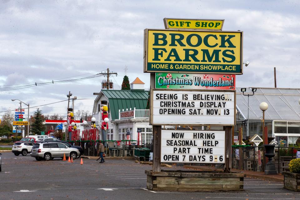 The Brock Farms garden center is shown on Route 9. Another property owned by Brock family at the corners of Monmouth and Siloam roads in Freehold could be sold to K. Hovnanian, a developer that aims to build 160 new homes on the site.