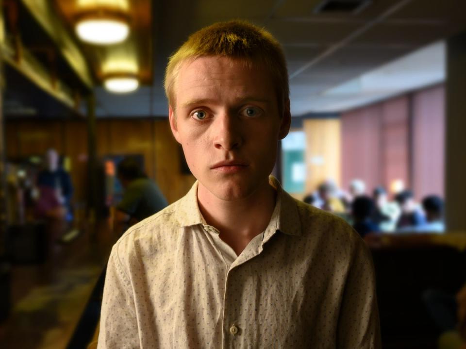 Lewis Gribben’s Danny is bewildered by the outside world in ‘Somewhere Boy’ (Channel 4)