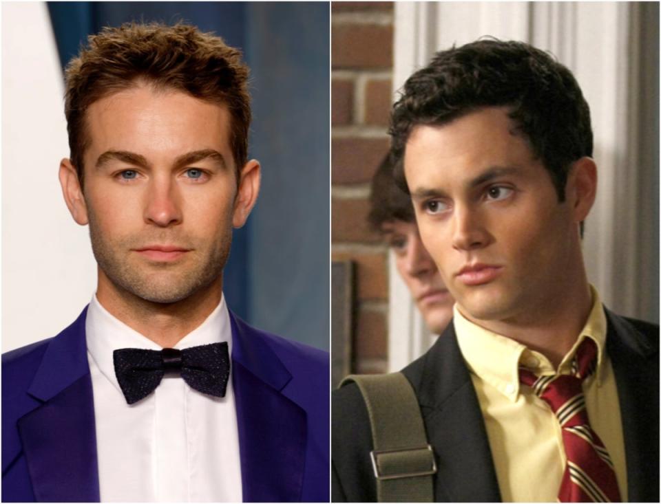 Chace Crawford and Penn Badgley as Dan Humphrey in ‘Gossip Girl’ (Cw Network/Kobal/Shutterstock/Frazer Harrison/Getty Images)