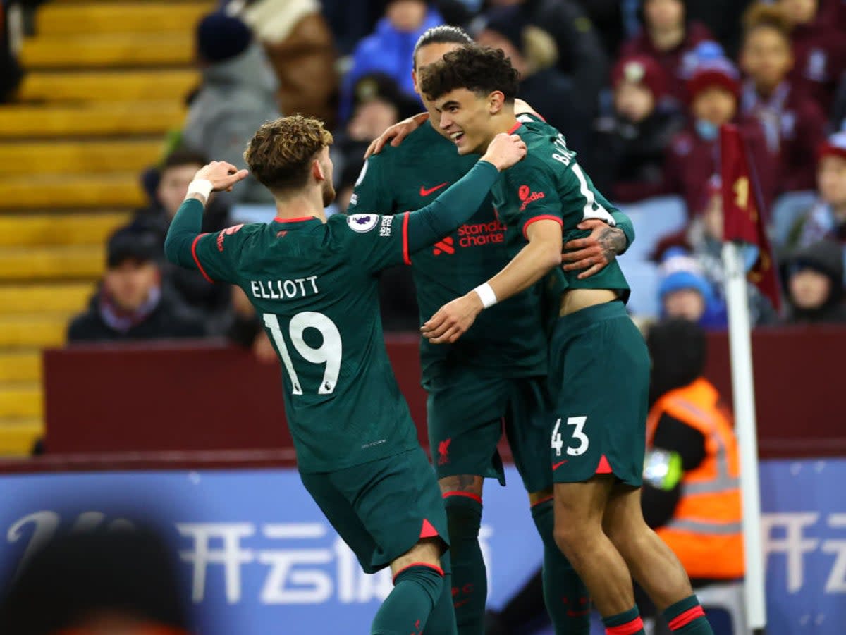 Bajcetic added to first-half goals from Mohamed Salah and Virgil van Dijk  (Getty Images)