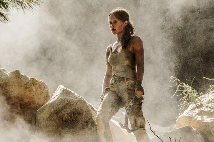 Alicia Vikander as Lara Croft in 'Tomb Raider'