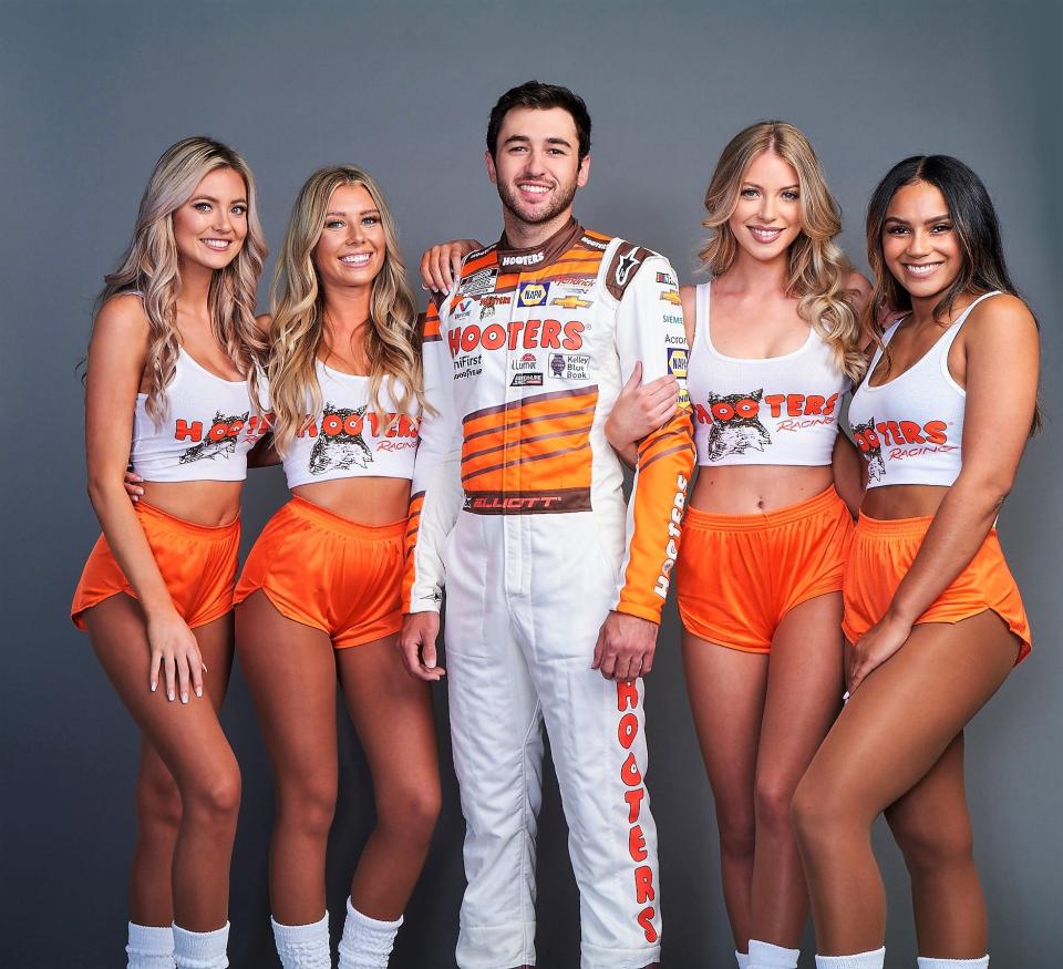 Chase Elliott is back and everyone is happy, including the Hooter's girls.